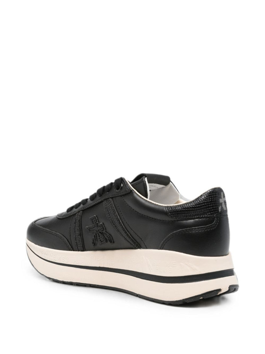 Black Logo Sneakers 4