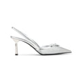 Silver Slingback Pumps 1