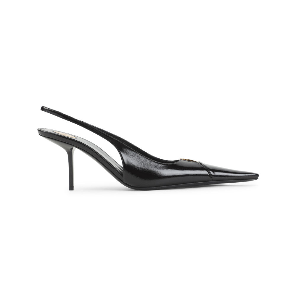Black Slingback Pumps 1