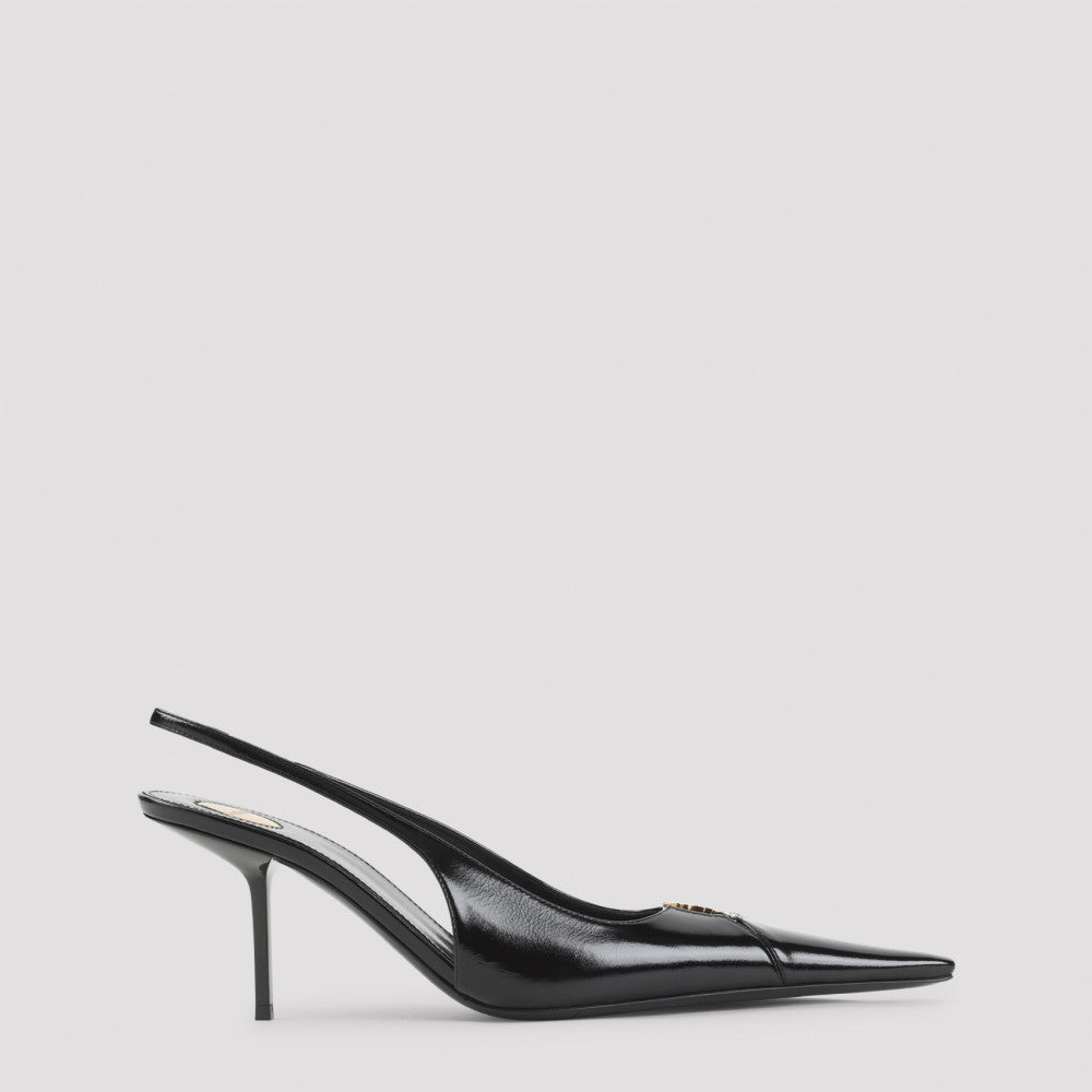 Black Slingback Pumps 2