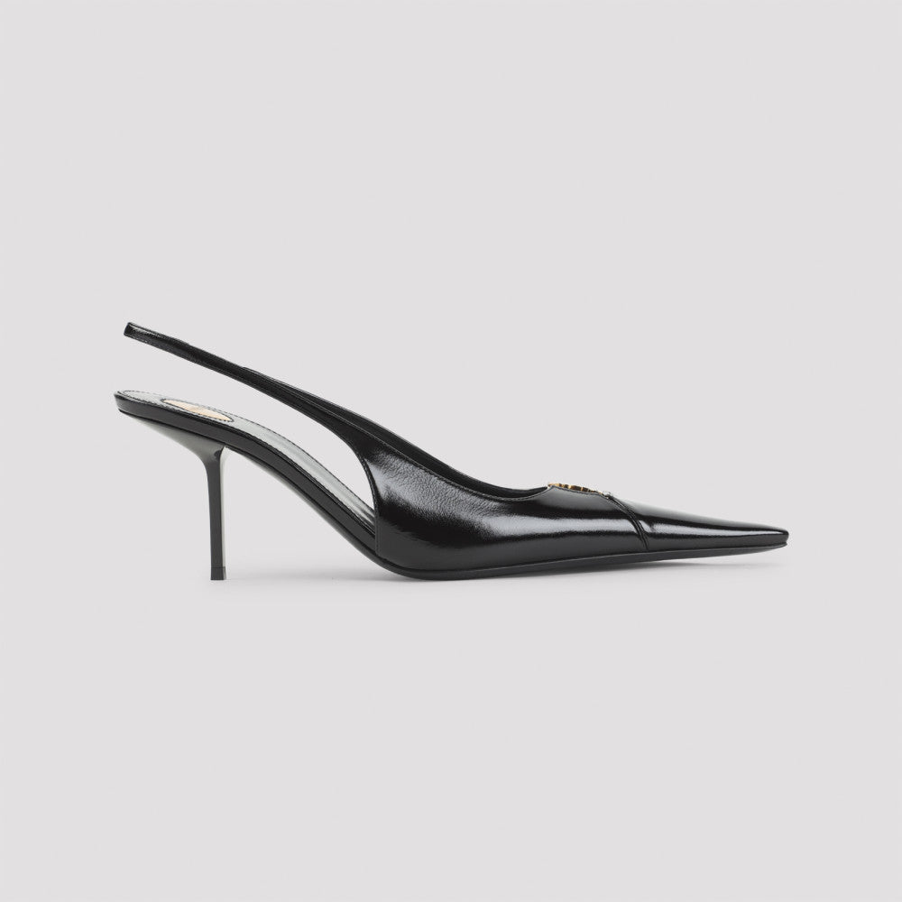 Black Slingback Pumps 3