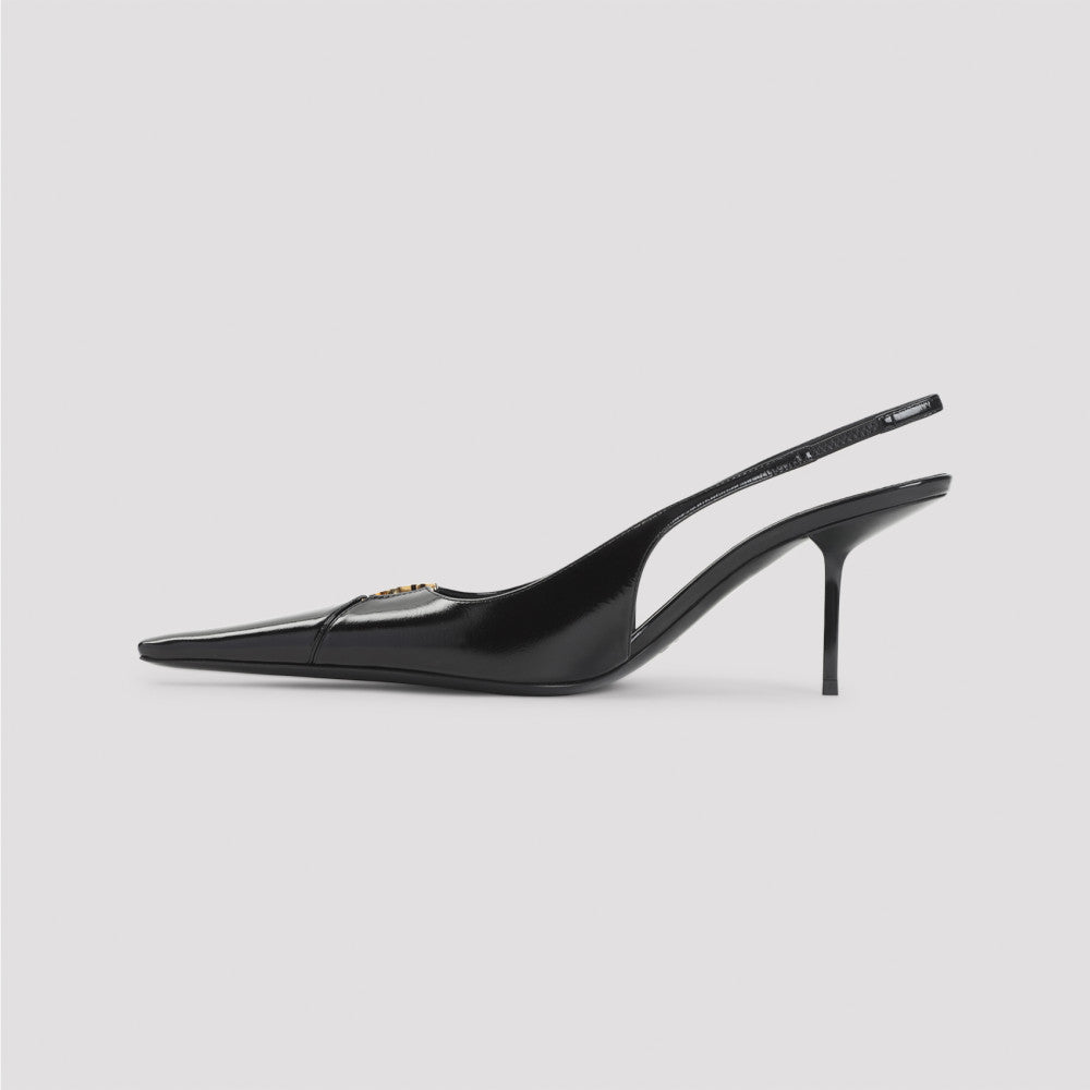 Black Slingback Pumps 4