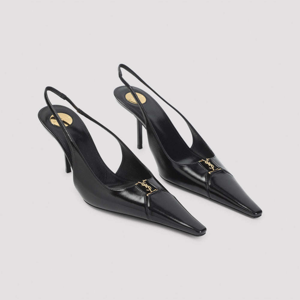 Black Slingback Pumps 5