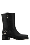 Black Leather Ankle Boots 1