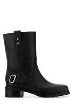 Black Leather Ankle Boots 1