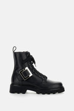 Black Lace Up Boots 1