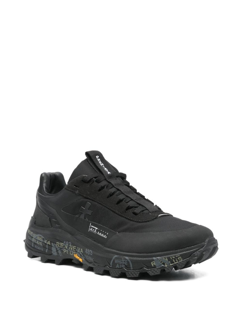 Black Lace Up Sneakers 4