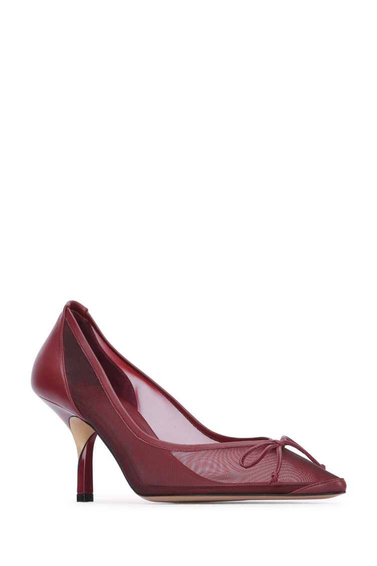 Burgundy Slip On Heels 2