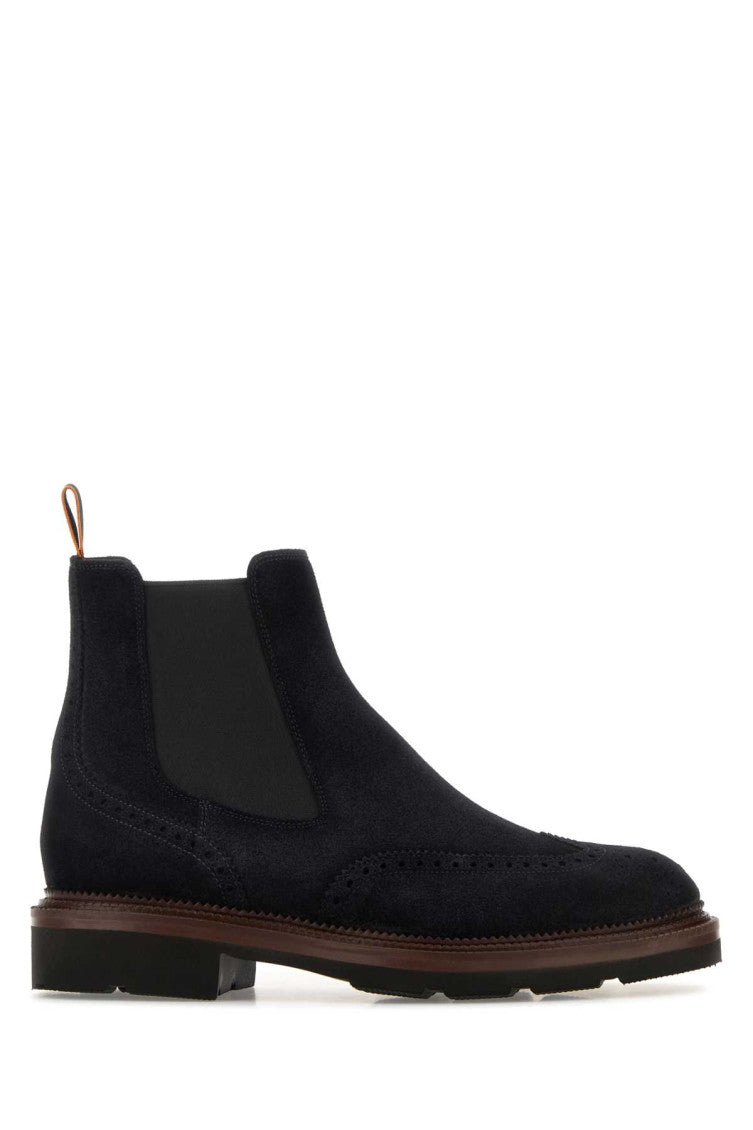 Navy Blue Ankle Boots 1