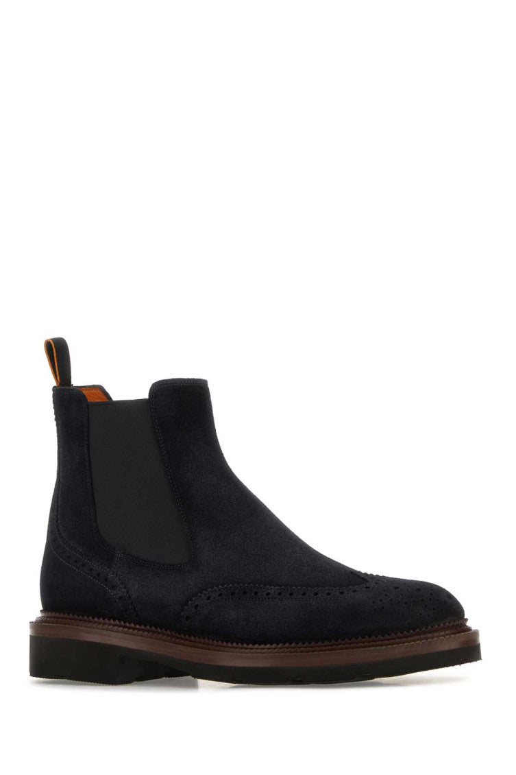 Navy Blue Ankle Boots 2