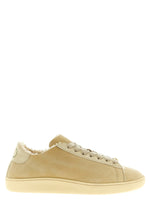 Beige Lace Up Sneakers 1