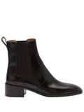 Dark Brown Leather Susan Boots 1