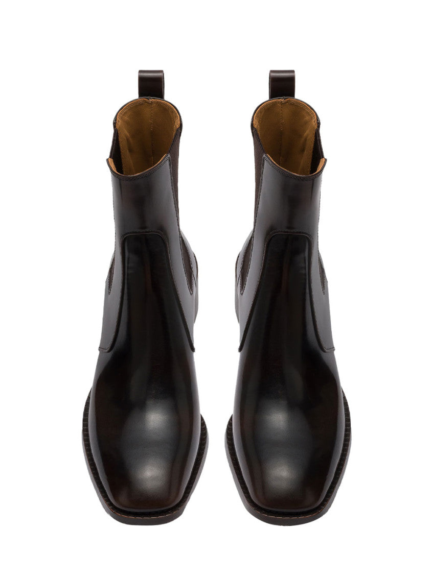 Dark Brown Leather Susan Boots 3