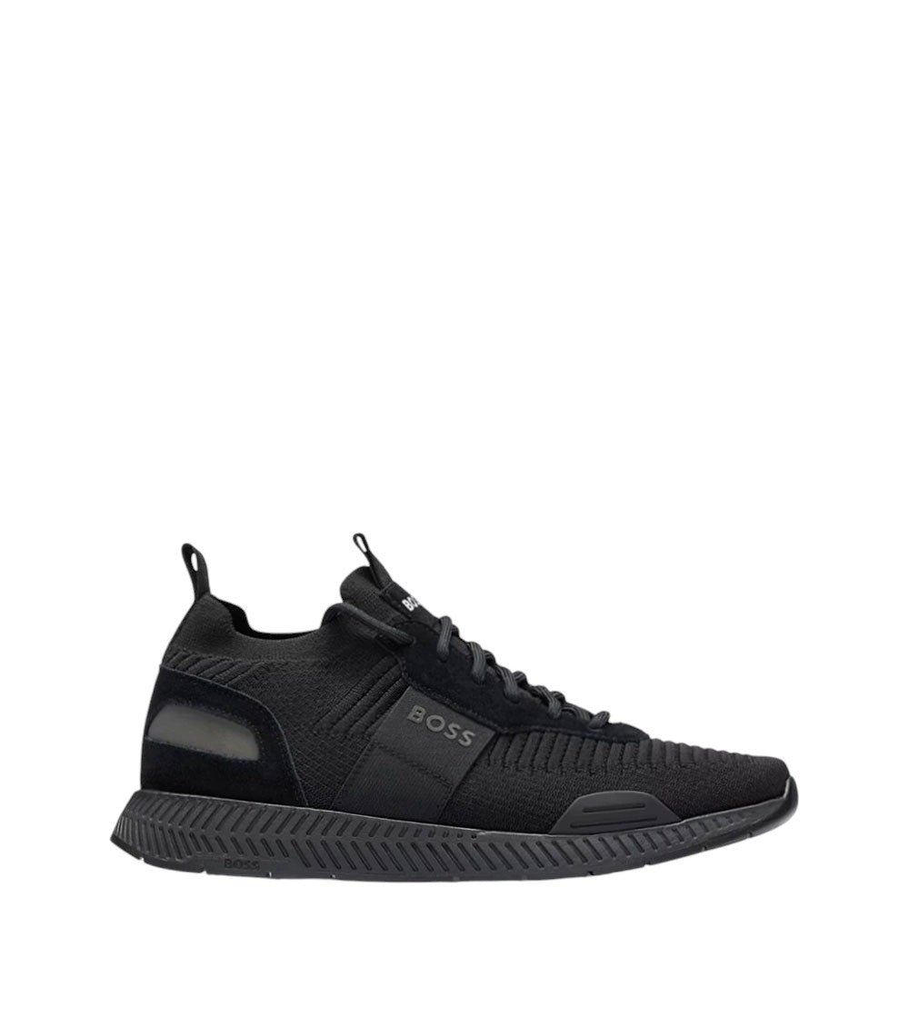Black Logo Signature Sneakers 1