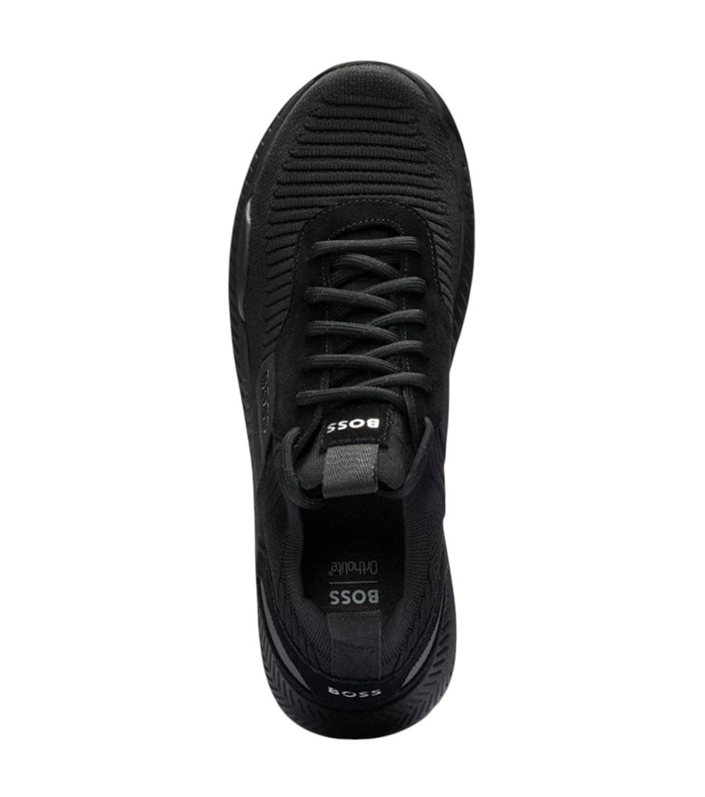 Black Logo Signature Sneakers 3