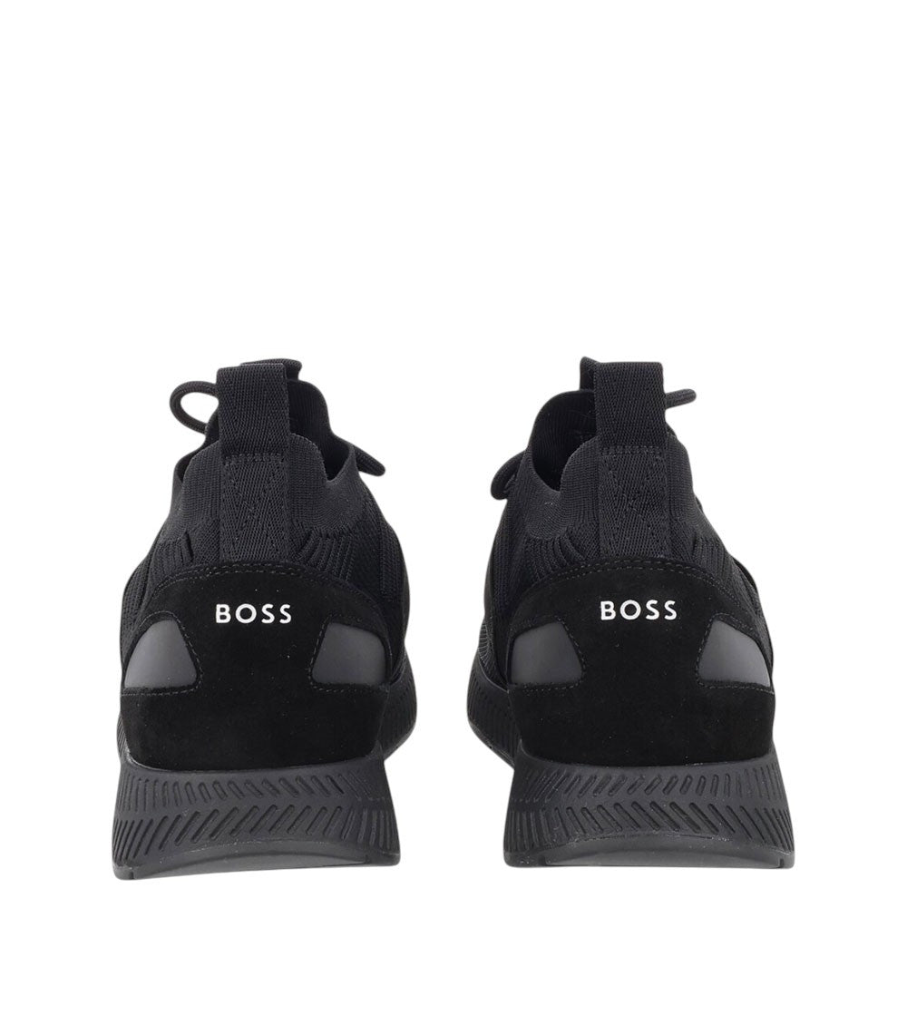 Black Logo Signature Sneakers 4