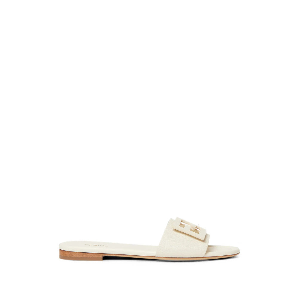 White Baguette Flats 1