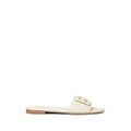 White Baguette Flats 1
