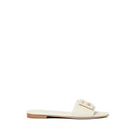 White Baguette Flats 1