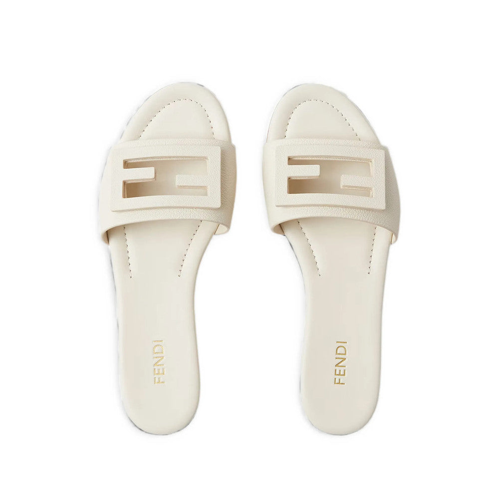 White Baguette Flats 2