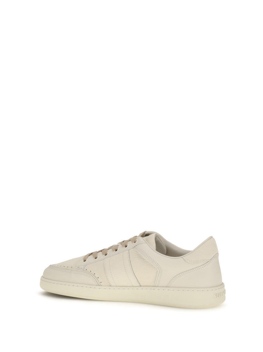 Beige Logo Sneakers 3
