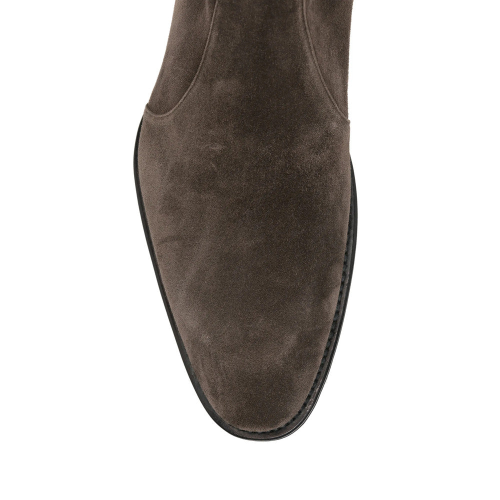 Brown Side-Zipper Boots 4
