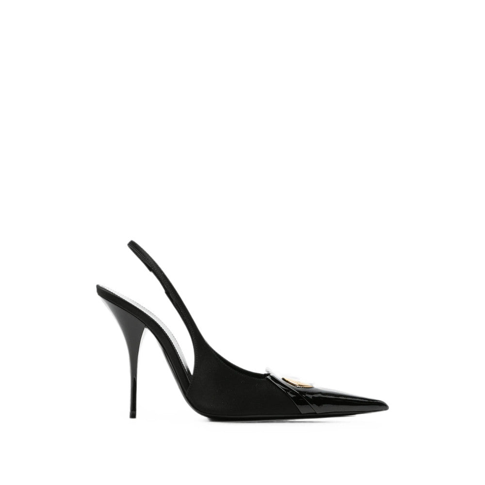 Black Slingback Pumps 1