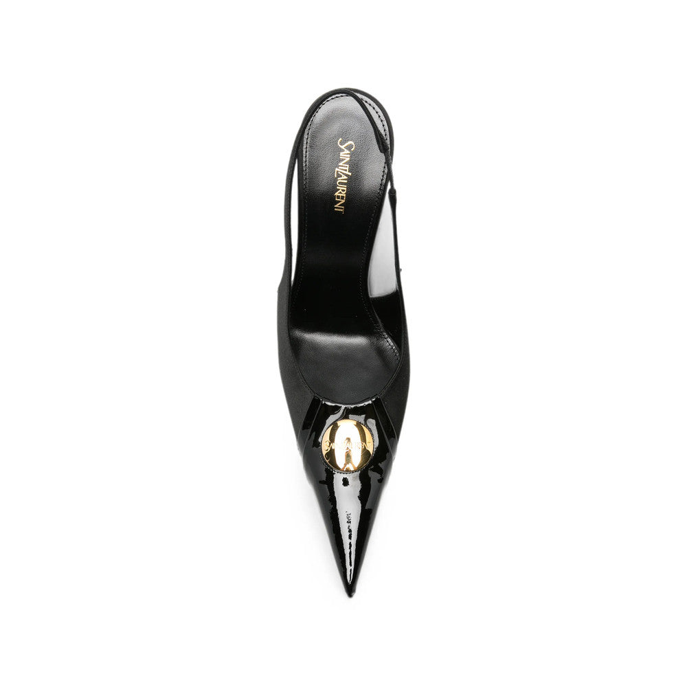 Black Slingback Pumps 2