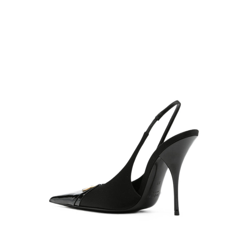 Black Slingback Pumps 4
