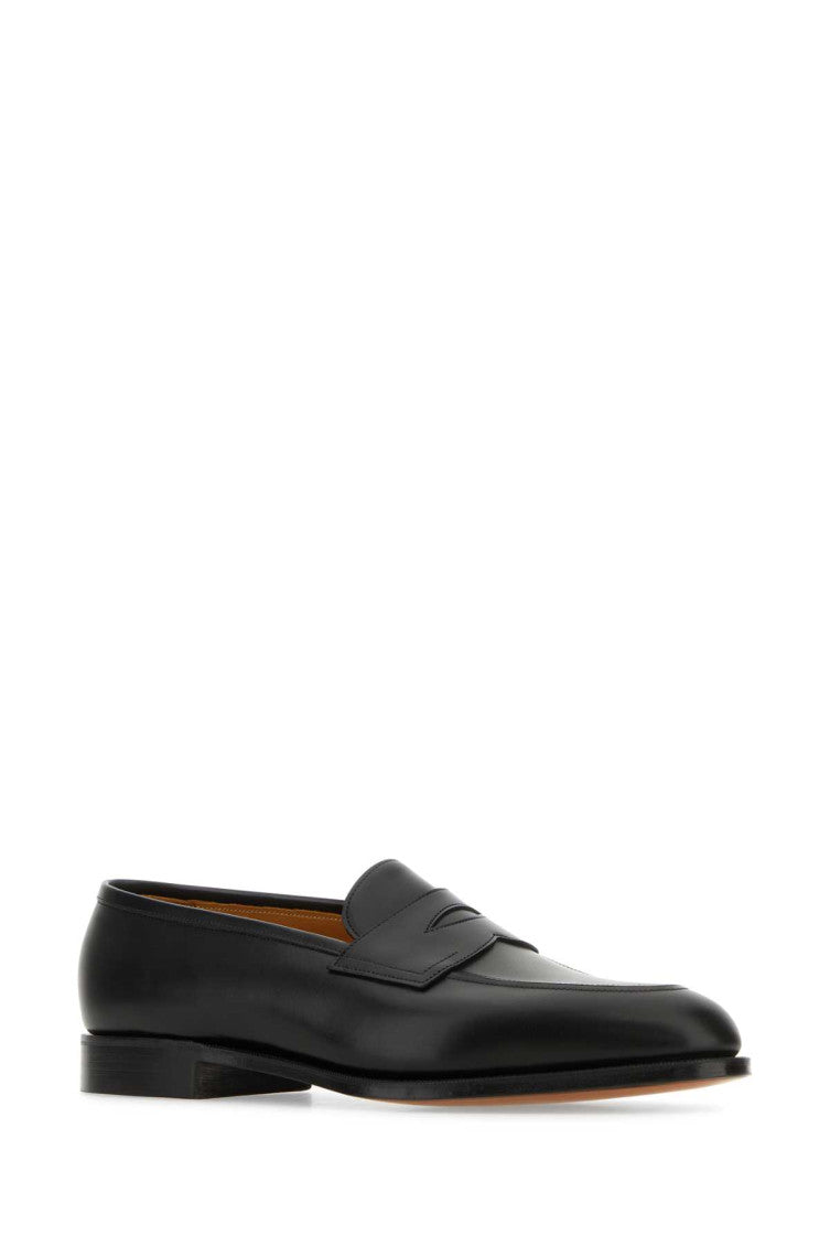 Black Leather Piccadilly Loafers 2