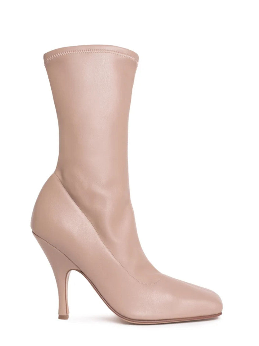 Taupe Leather Boots 1