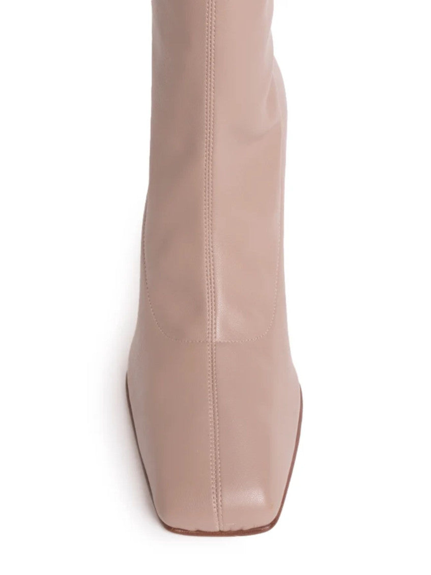 Taupe Leather Boots 3