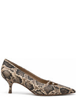 Brown Printed Gigi Pumps 1