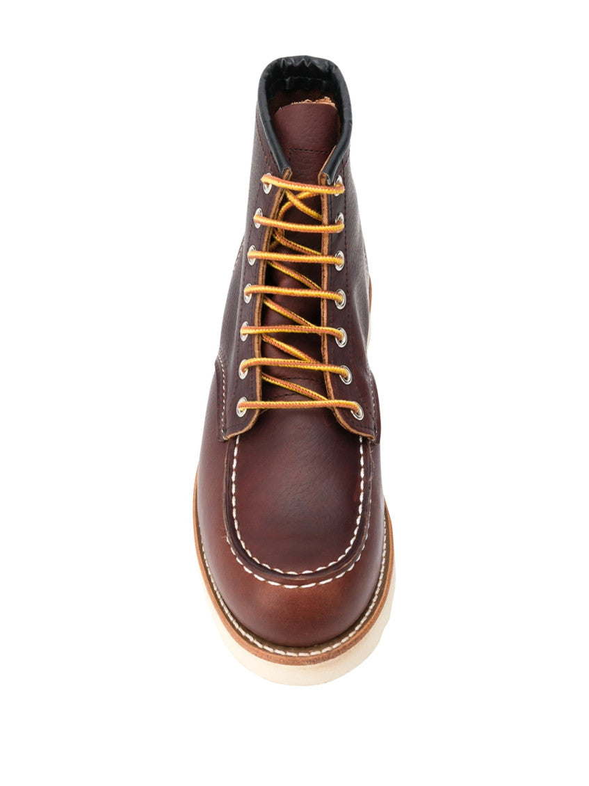Brown Leather Moc Boots 4