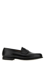 Black Leather Boston Loafers 1