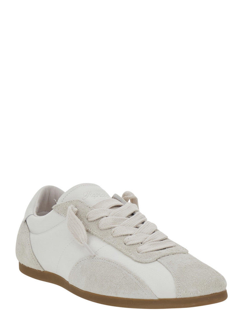 White Lace-up Sneakers 2