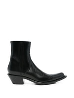 Black Leather Ankle Boots 1