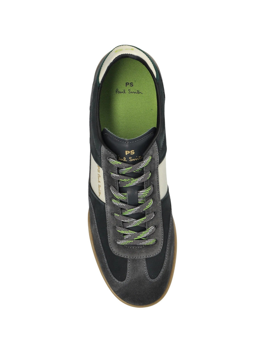 Grey Logo Lace-up Sneakers 3