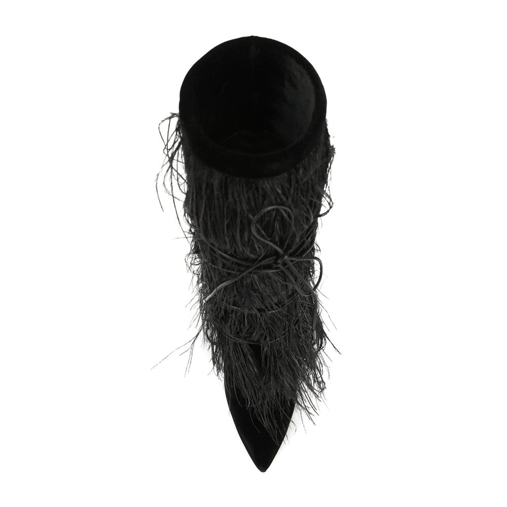 Black Textured Yeti Boots 4