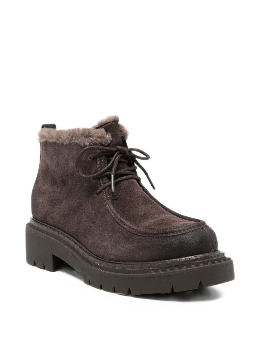 Brown Suede Demi Boots 2