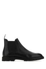 Black Leather Chelsea Boots 1