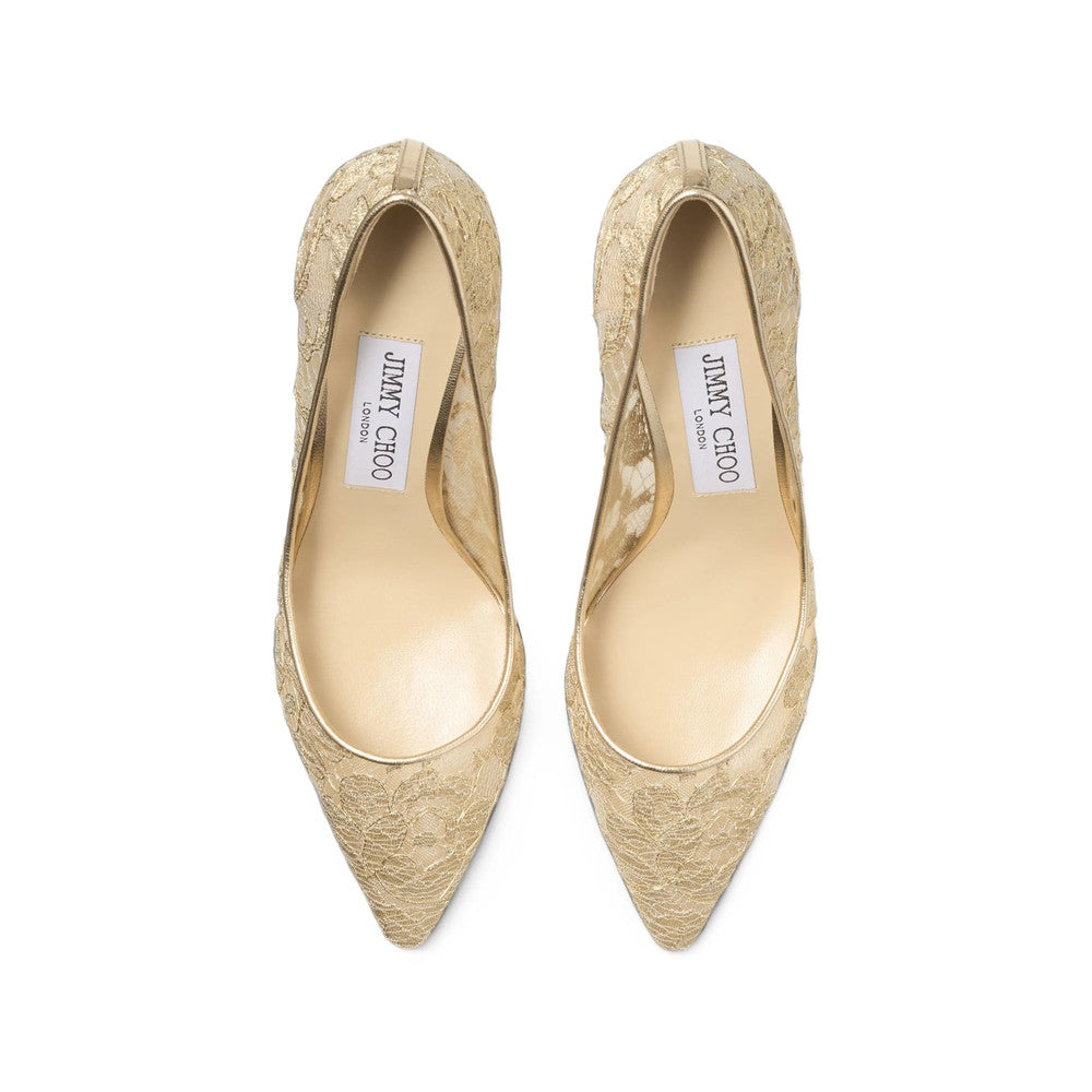 Golden Floral Romy Pumps 2