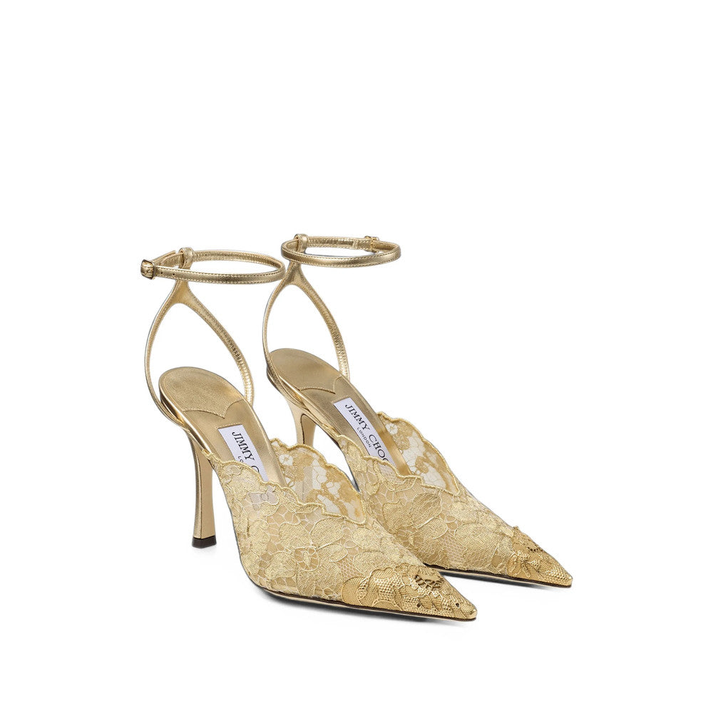 Golden Lace Faiz Pumps 5