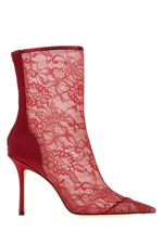 Red Lace Faiz Boots 1
