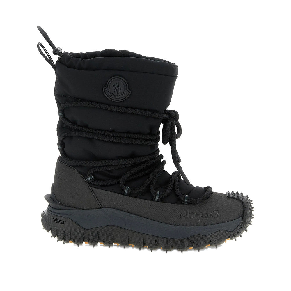 Black Lace Up Boots 1