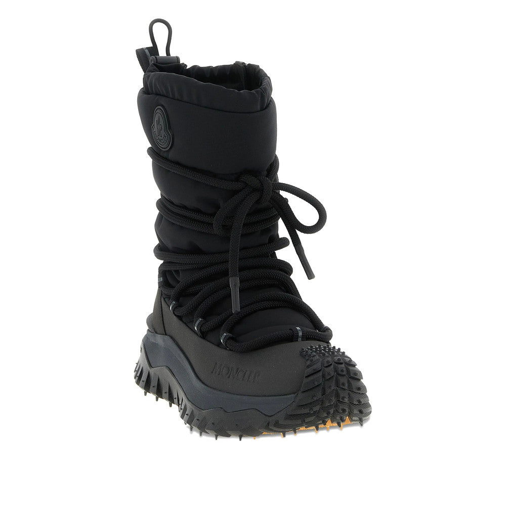 Black Lace Up Boots 2