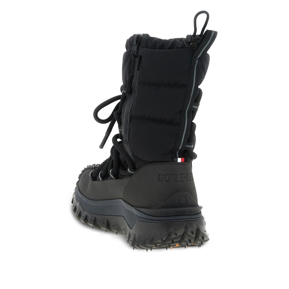 Black Lace Up Boots 3