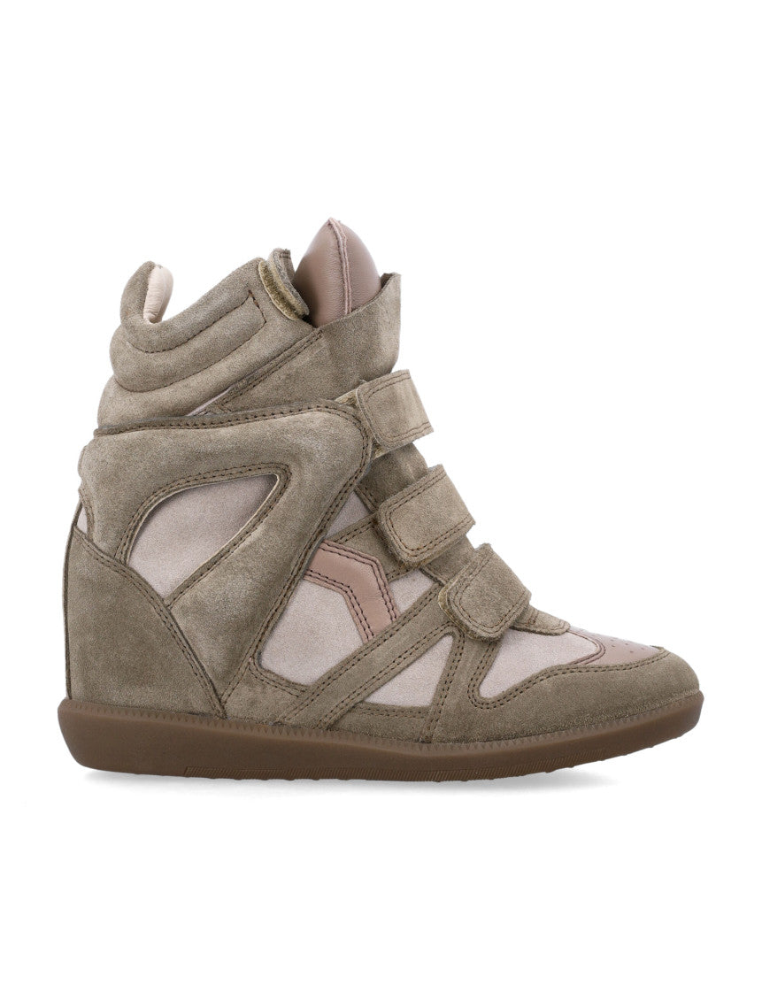 Taupe High-top Sneakers 1