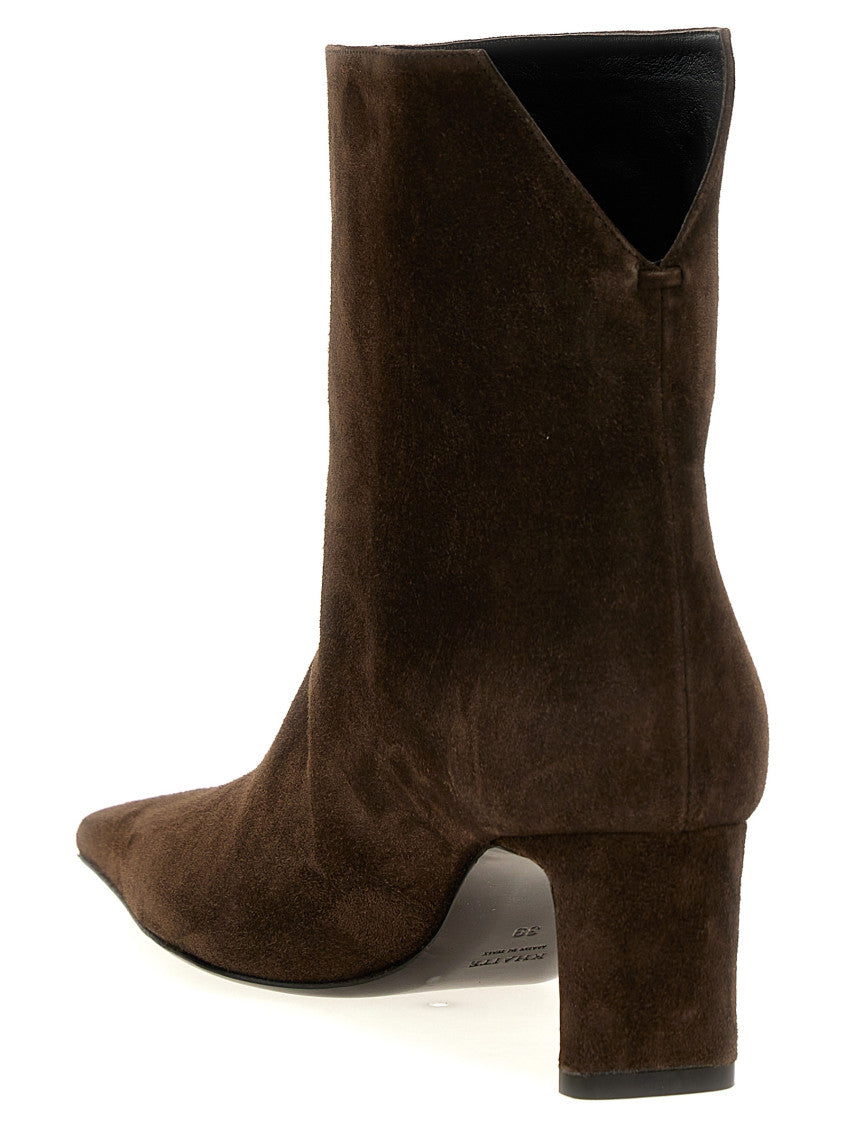 Brown Square Toe Boots 3