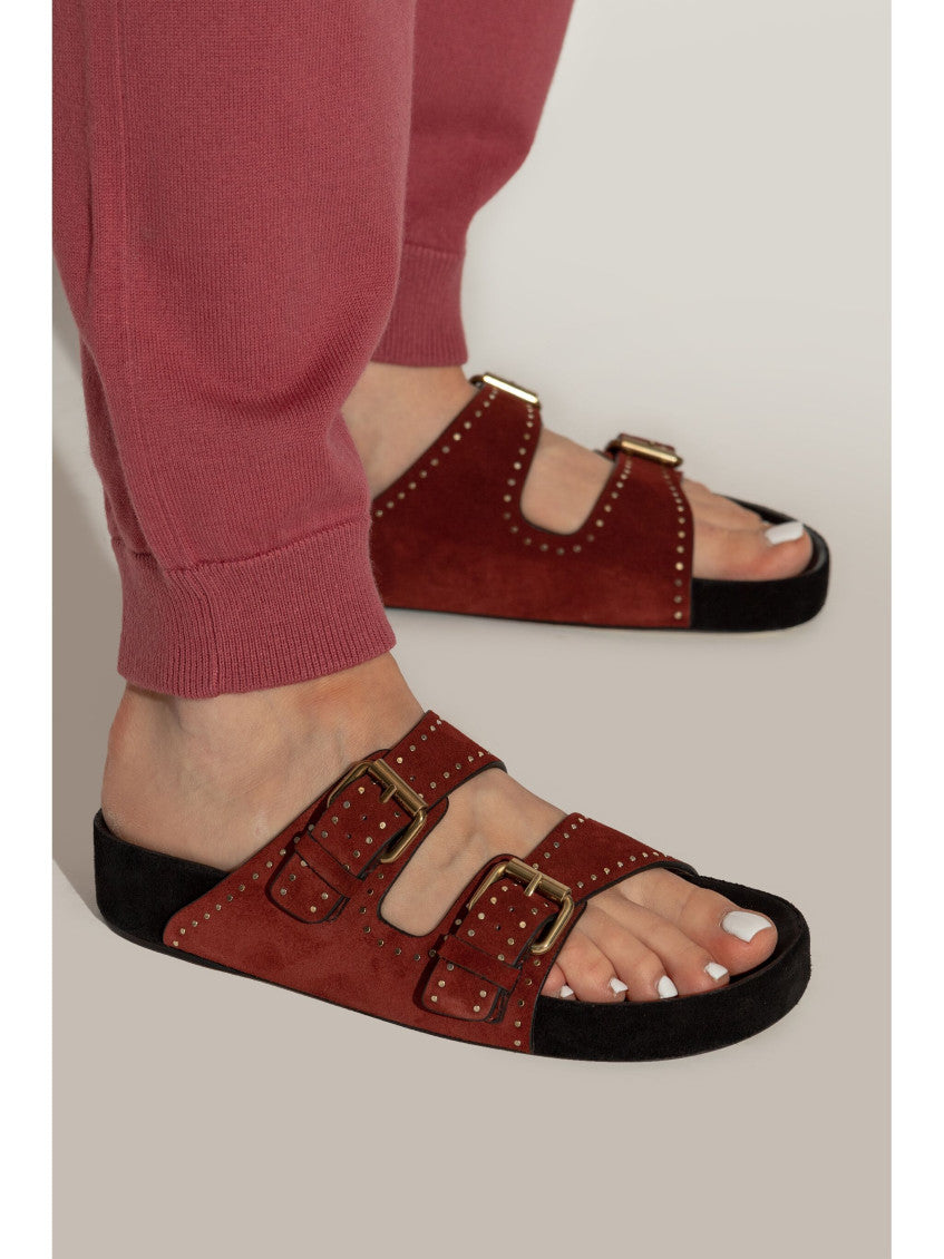 Burgundy Lennyo Sandals 2